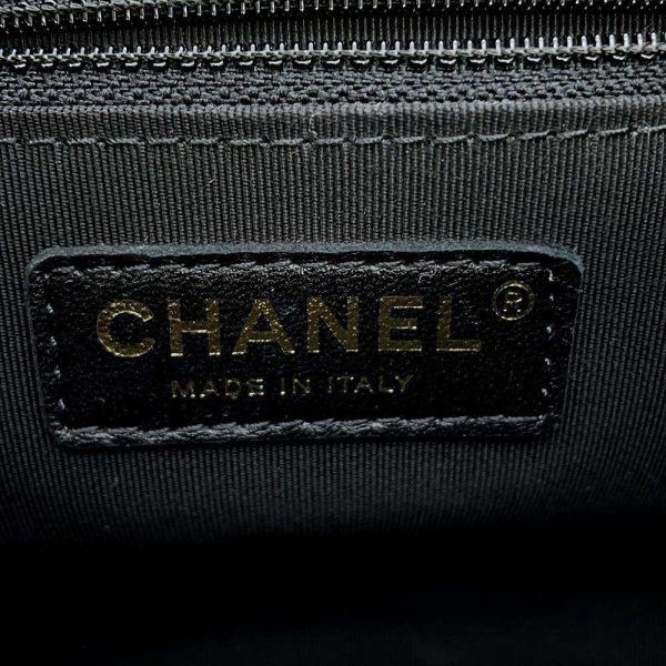 9398542 18 CHANEL Chain Bag CocoMark Studs Lambskin 2way Black