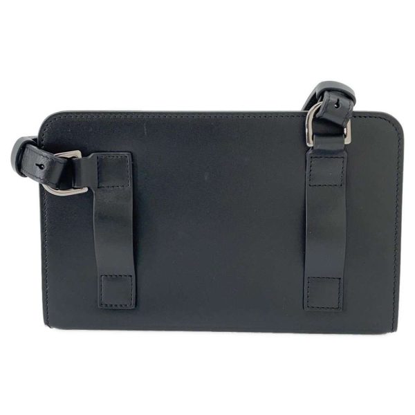 9398597 03 Christian Dior Saddle Waist Bag Black