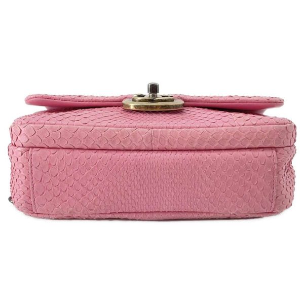 9398818 04 Chanel Python Shoulder Bag Pink