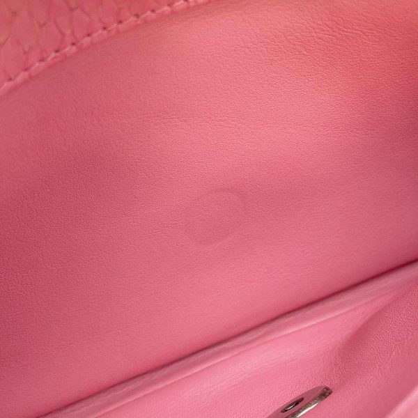 9398818 08 Chanel Python Shoulder Bag Pink