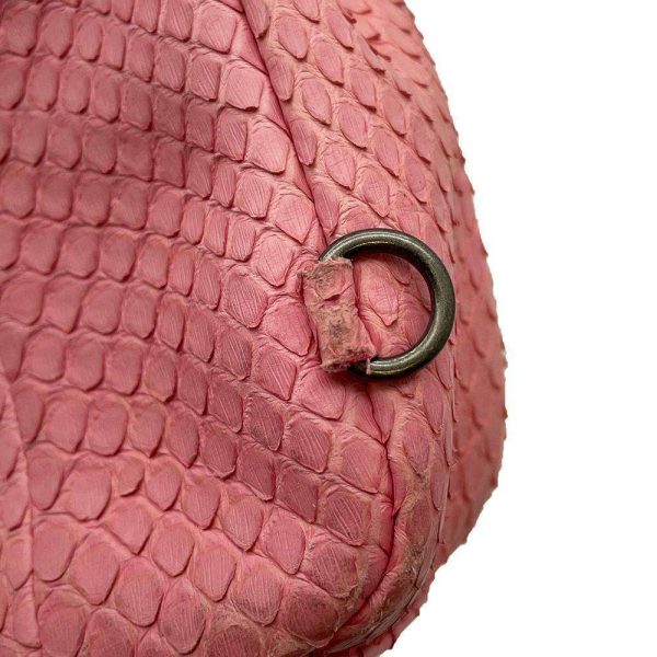 9398818 12 Chanel Python Shoulder Bag Pink