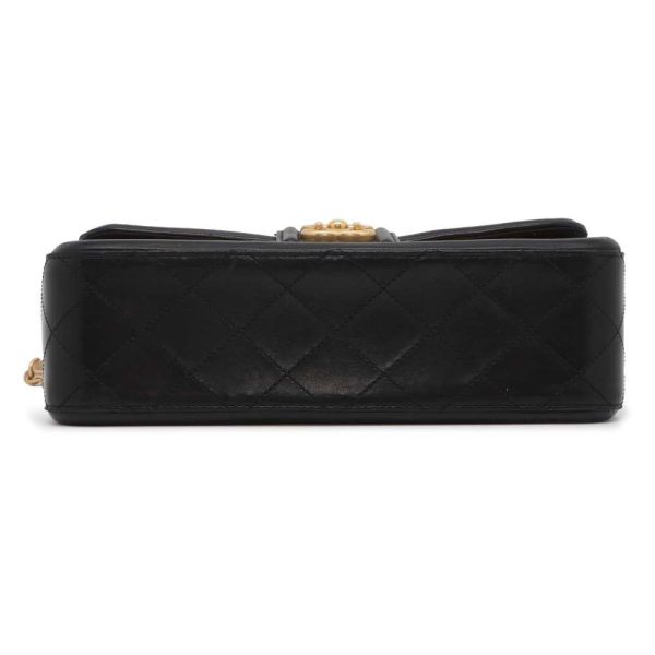 9398849 04 CHANEL Chain Bag Matelasse Coco Mark Lambskin Bag Black