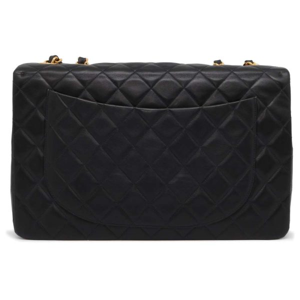 9398856 03 Chanel Big Matelasse Chain Bag Coco Mark W Chain Black