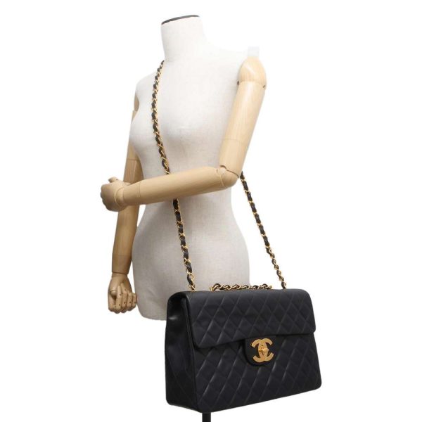 9398856 06 Chanel Chain Bag Big Matelasse Coco Mark W Chain Shoulder Black