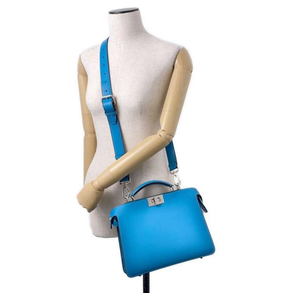 9398894 06 Fendi Peekaboo Isee You Handbag 2way Blue