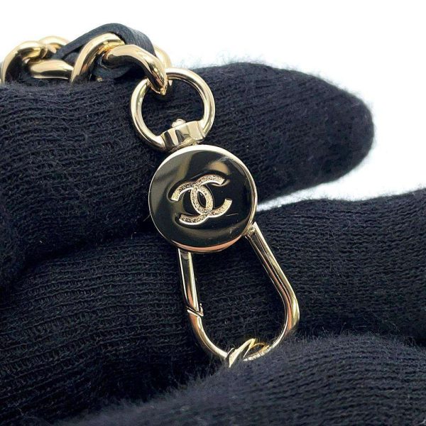 9399280 12 CHANEL Chain Shoulder Phone Case Lambskin Coco Mark Black