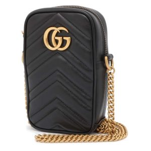 9402218 01 Gucci Long Wallet Bamboo Black