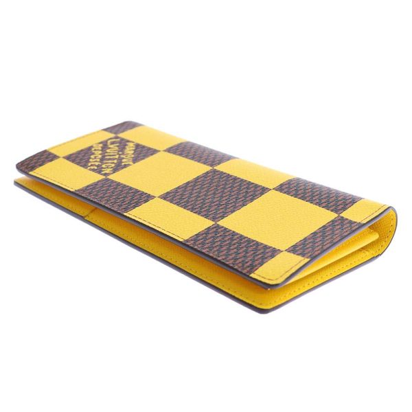 9403055 02 Louis Vuitton Long Portefeuille Brazza NM Yellow Wallet