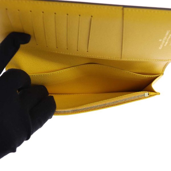 9403055 05 Louis Vuitton Long Portefeuille Brazza NM Yellow Wallet