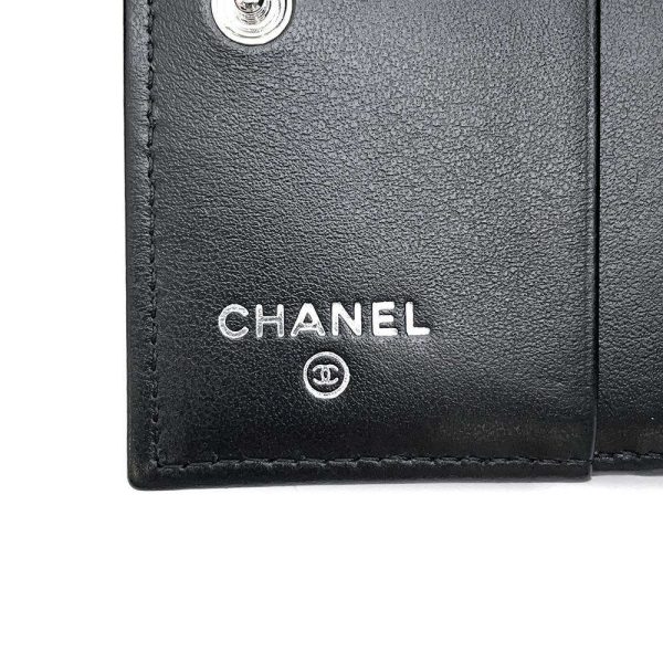 9408937 07 CHANEL CocoMark Matelasse Small Wallet Black