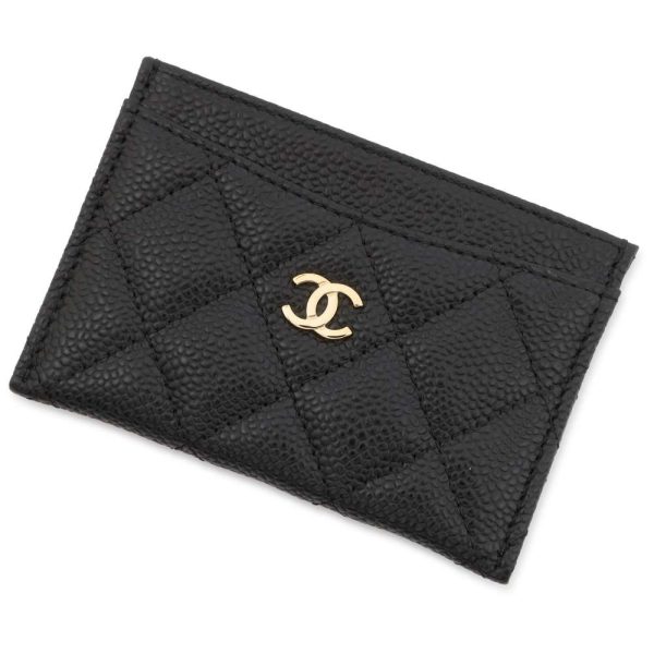 9410886 01 CHANEL Matelasse Coco Mark Pass Card Holder Pass Case Black