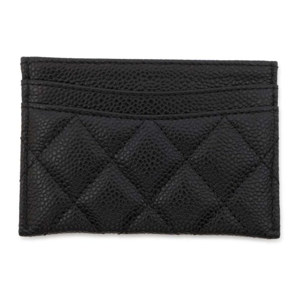 9410886 03 CHANEL Matelasse Coco Mark Pass Card Holder Pass Case Black