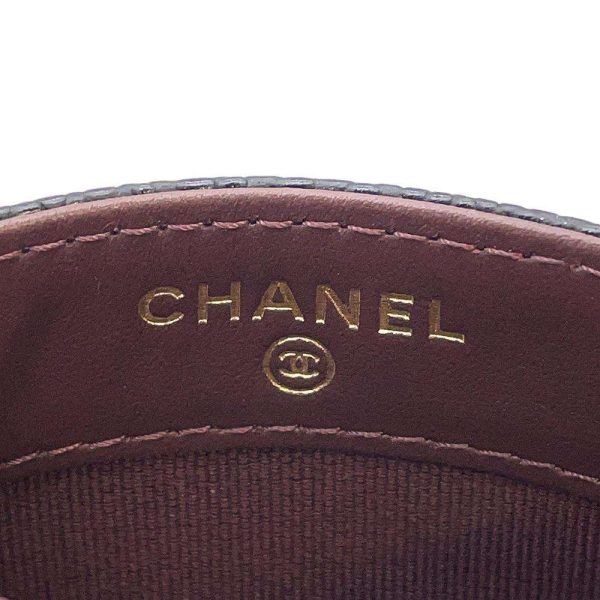 9410886 07 Chanel Card Case Matelasse Lambskin Black