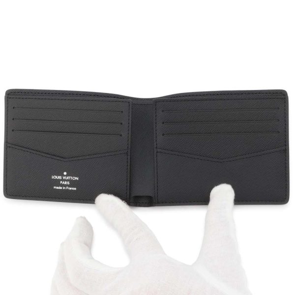 9413405 04 Louis Vuitton Wallet Taiga Portefeuille Slender Black