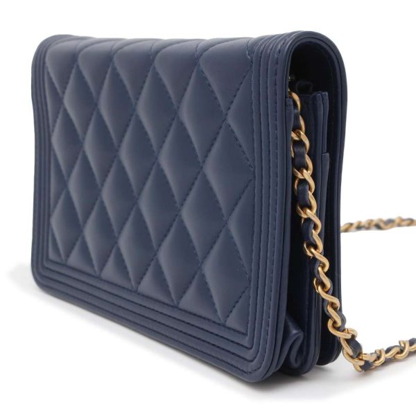 9418134 02 Chanel Boy Chanel Chain Wallet Matelasse Coco Mark Lambskin