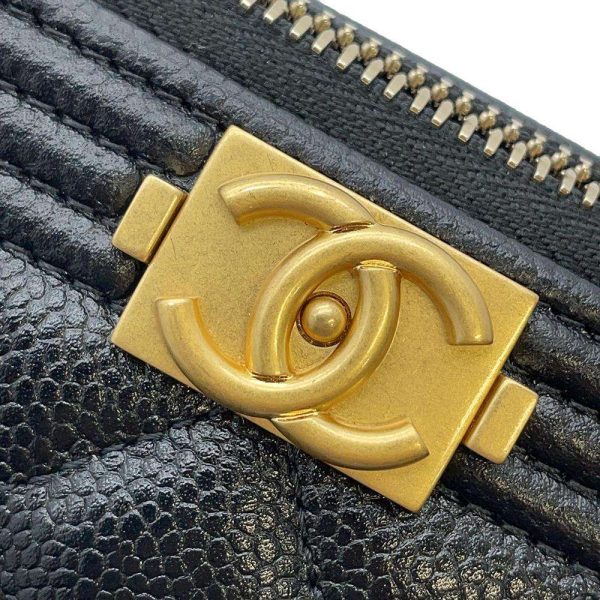 9427044 06 Chanel Phone Case Boy Caviar Skin Black