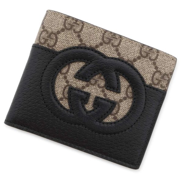 9427051 01 Gucci Wallet Cutout Interlocking GG Supreme Wallet