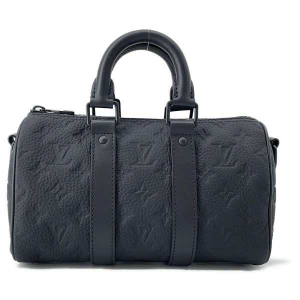 9428683 01 Louis Vuitton Keepall Bandouliere 25 Handbag Taurillon Leather Black