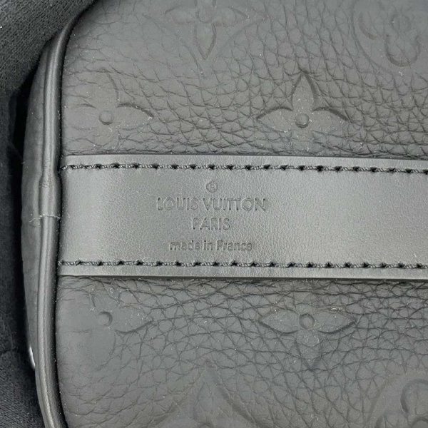 9428683 13 Louis Vuitton Keepall Bandouliere 25 Handbag Taurillon Leather Black