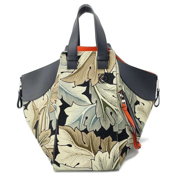 9428966 01 LOEWE Hammock Botanical Medium Handbag