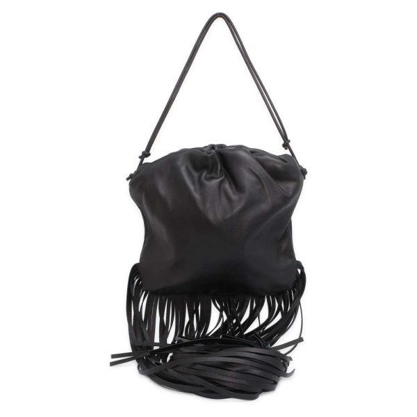 9428973 01 Bottega Veneta Shoulder Bag The Fringe 630363 Black