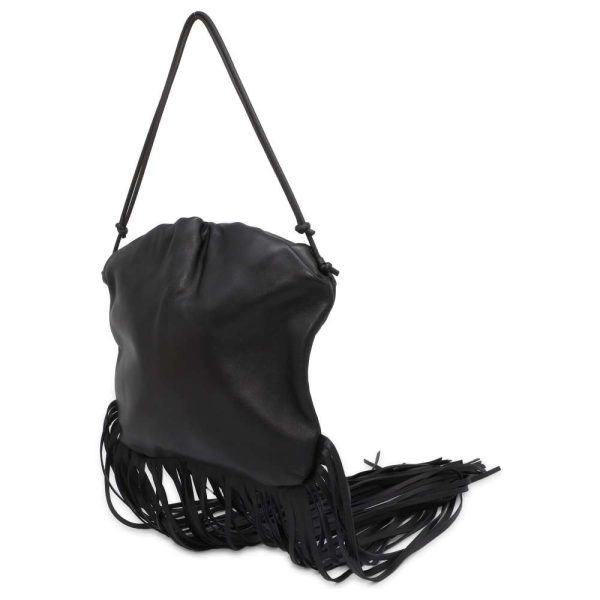 9428973 02 Bottega Veneta Shoulder Bag The Fringe 630363 Black