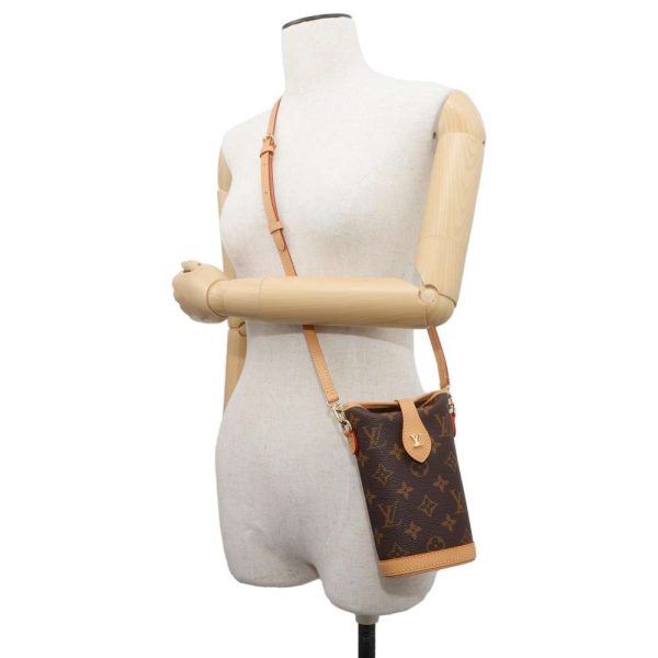 9429260 04 Louis Vuitton Fold Me Pouch Shoulder Bag Monogram Brown