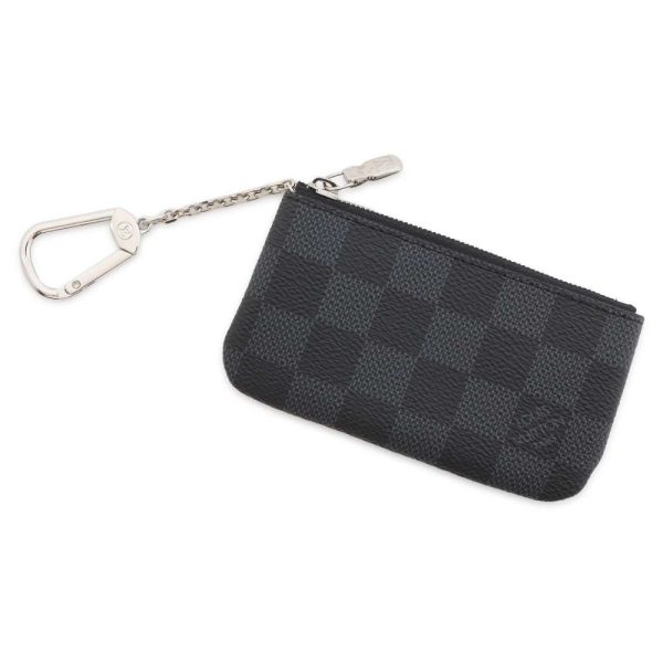 9429369 01 Louis Vuitton Coin Case Damier Graphite Pochette Black