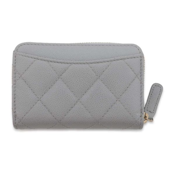 9430945 03 CHANEL Coin Case CocoMark Zip Coin Caviar Skin Wallet