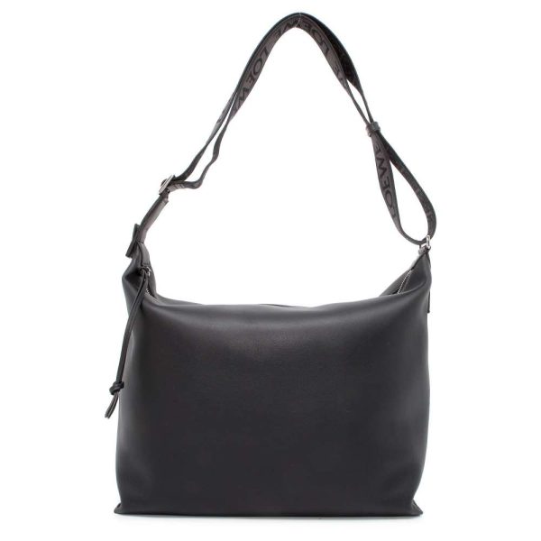 9431126 01 LOEWE Cubby Calf Shoulder Bag Black