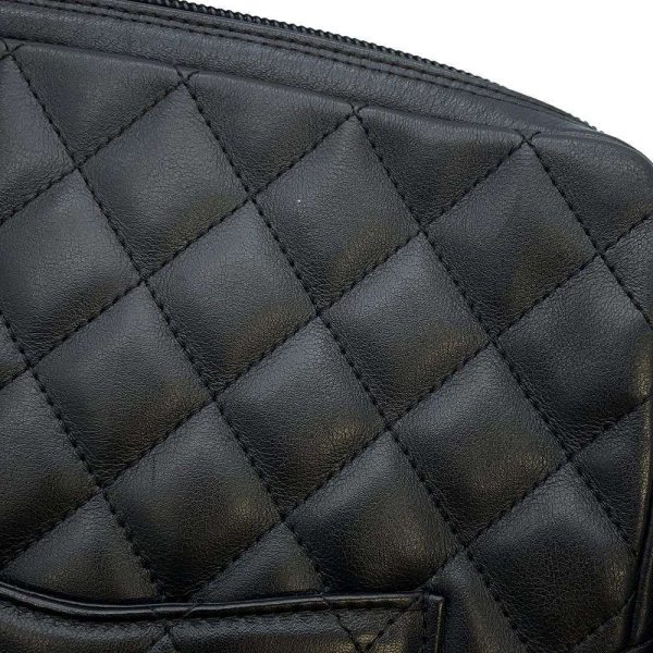 9431232 07 CHANEL Shoulder Bag Cambon Line CocoMark Calfskin Black