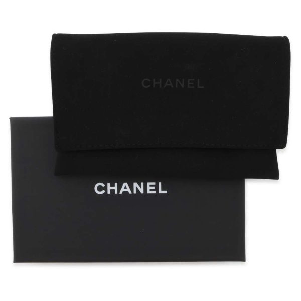 9433373 10 CHANEL Card Case Matelasse Cocomark Caviar Skin Wallet Black