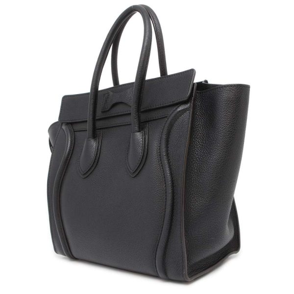 9433489 02 Celine Luggage Micro Shopper Handbag Black