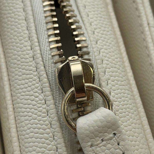 9433526 08 CHANEL Chain Shoulder Bag Matelasse Coco Mark Caviar Skin Bag White