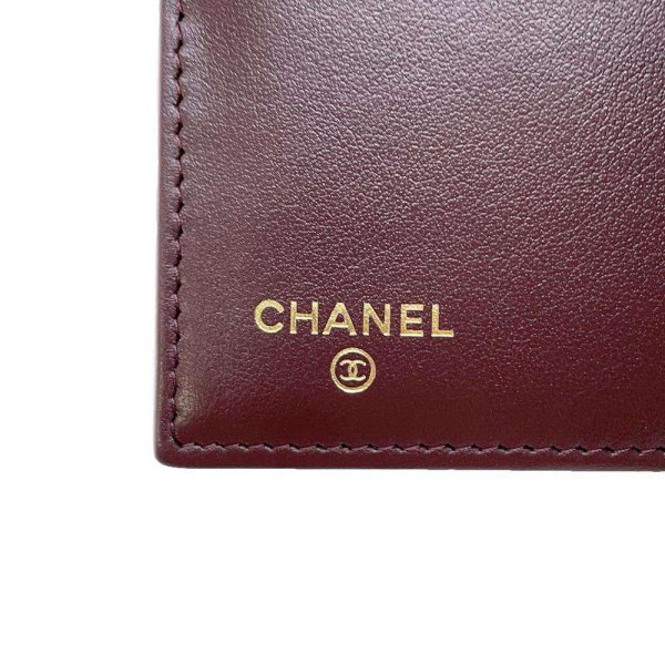 9434066 07 CHANEL Matelasse Wallet Coco Mark Caviar Skin Black