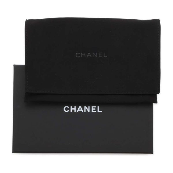 9434066 09 CHANEL Wallet Matelasse Coco Mark Caviar Skin Black