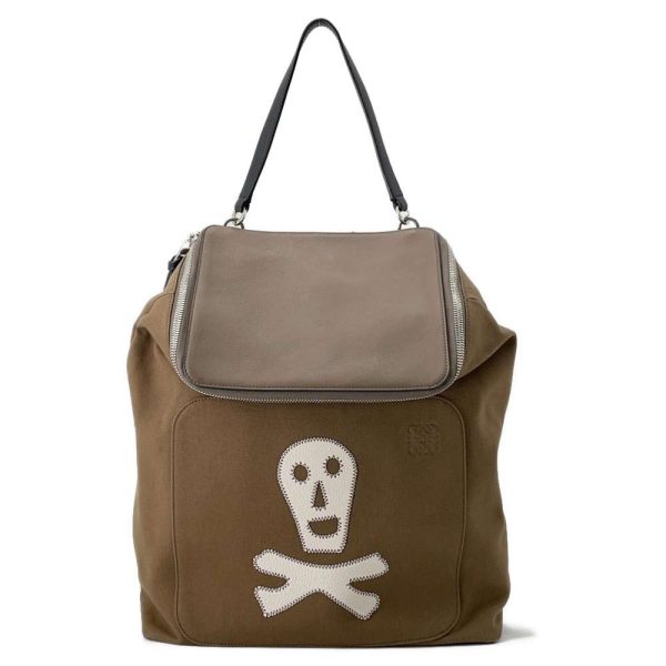 9434943 01 LOEWE Goya Skull Backpack