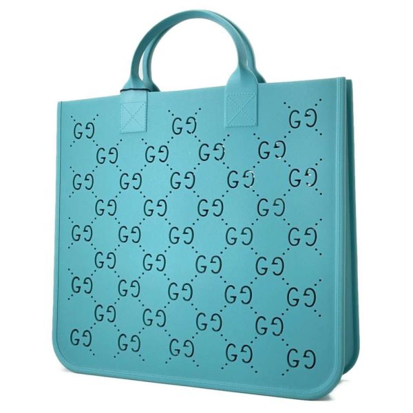 9435841 02 Gucci Tote Bag Punching GG Rubber Bag