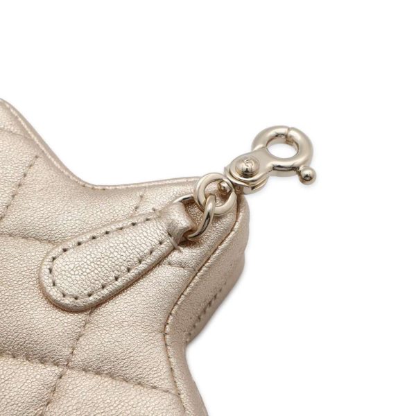 9437937 05 CHANEL Star Bag Charm Coco Mark Matelasse Leather