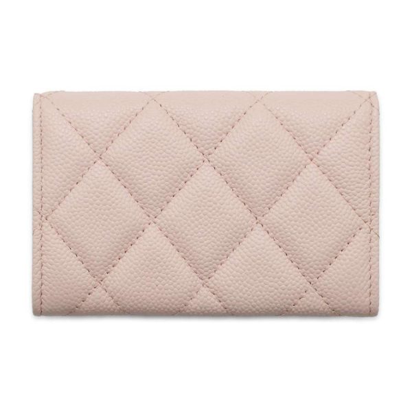 9440005 03 CHANEL Card Case Matelasse Coco Mark Caviar Skin Card Holder Pink