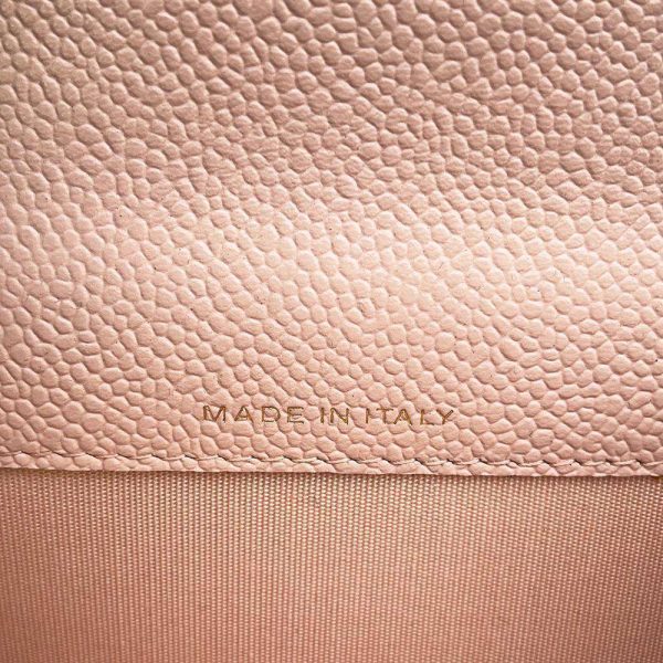 9440005 09 CHANEL Card Case Matelasse Coco Mark Caviar Skin Card Holder Pink