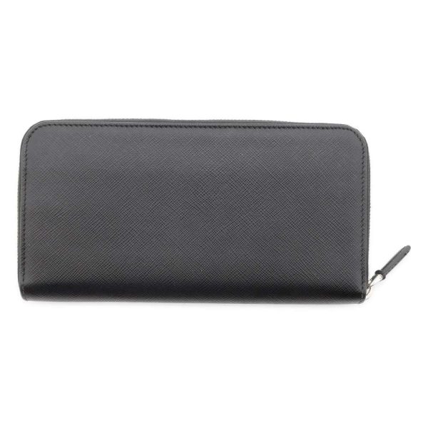 9441309 03 Prada Saffiano Long Wallet Black