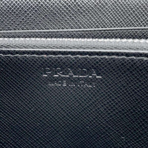 9441309 10 Prada Saffiano Long Wallet Black