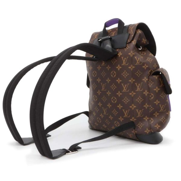 9441392 02 Louis Vuitton Christopher PM Backpack Monogram Macassar Black