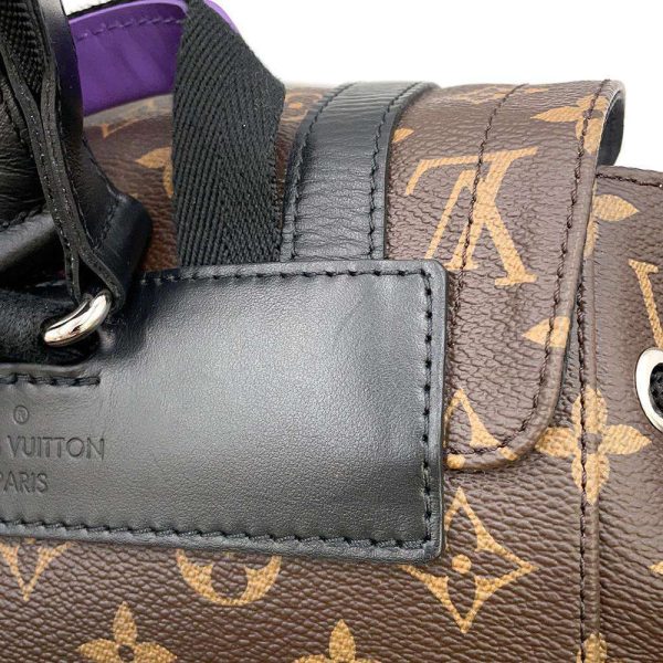 9441392 06 Louis Vuitton Christopher PM Backpack Monogram Macassar Black