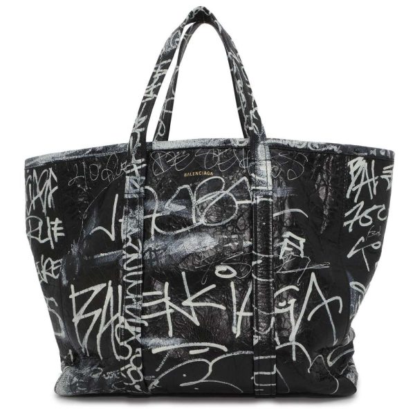 9442771 01 Balenciaga Barbes Tote Bag Black White