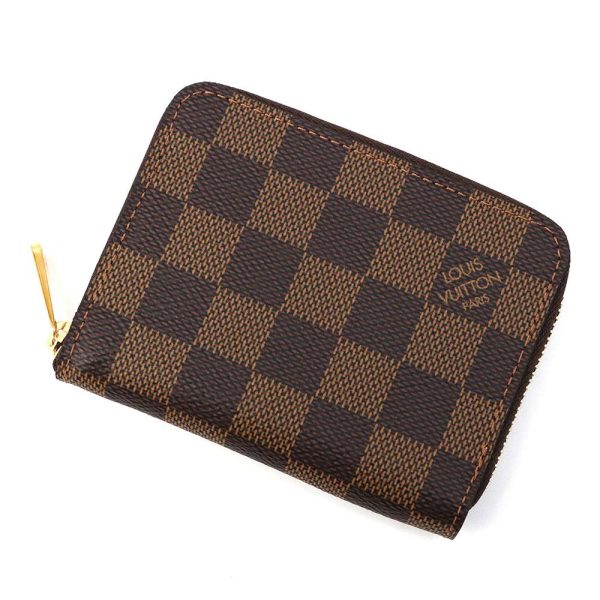 9443945 01 Louis Vuitton Zippy Coin Purse Coin Case Damier Ebene Rose Ballerine