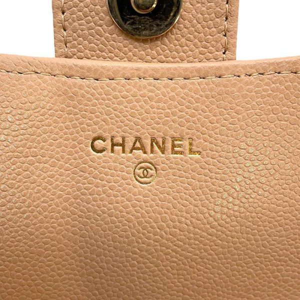 9445338 09 CHANEL Chain Wallet Matelasse Cocomark Caviar Skin Wallet Flap Phone Case Bag