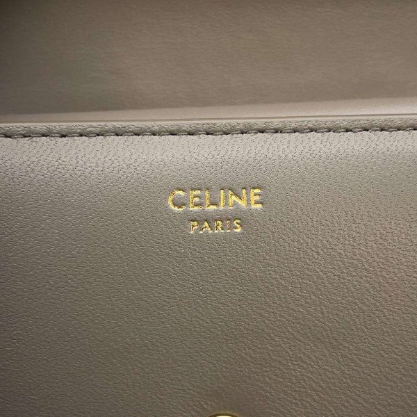 9448339 13 CELINE Wallet Small Triomphe Wallet Black