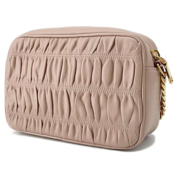 9449824 02 Prada Lambskin Chain Shoulder Bag Pink